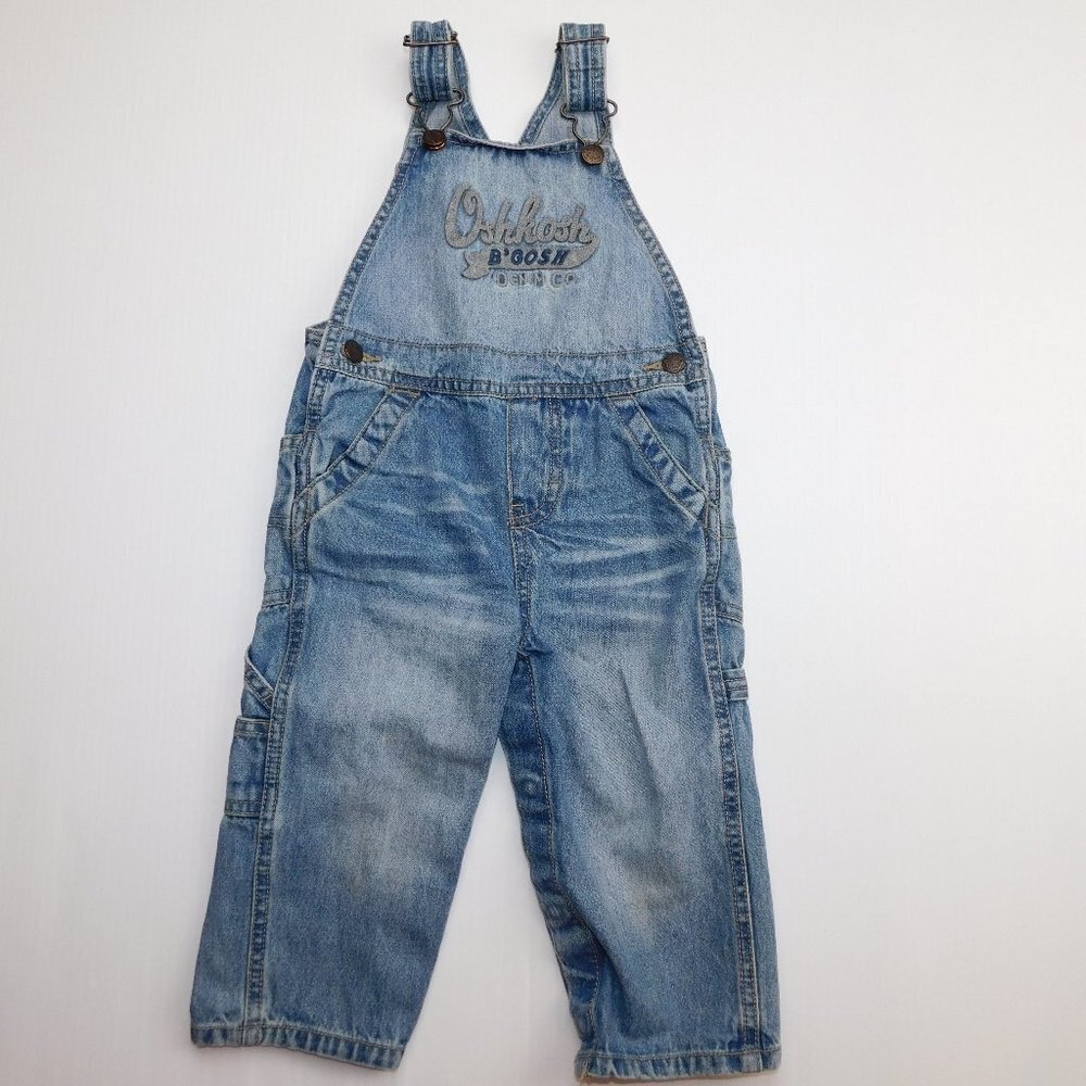 Oshkosh B'Gosh Blue Denim Co Carpenter Overalls Baby Boys 18 Months 18M